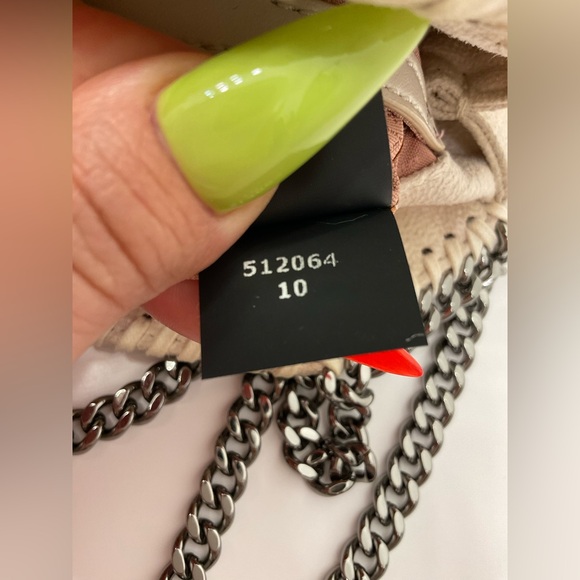 STELLA MCCARTNEY Tiny Quilted Eco Shaggy Deer Tote Bag - Picture 14 of 15